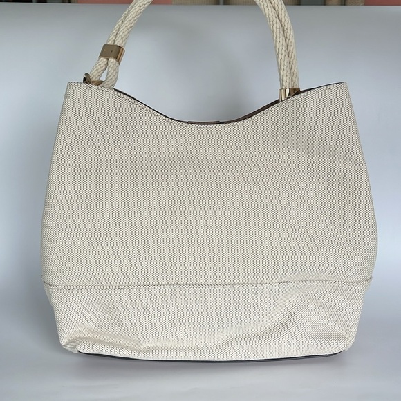 Michael Kors Amy Large Rope Hobo Shoulder Bag - Natural - Picture 3 of 11